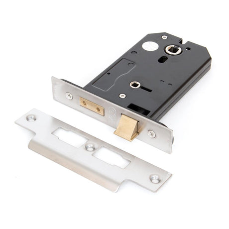 From The Anvil - SS 5" Horizontal Bathroom Lock | Sku. 91111 | Trade Door Handles.