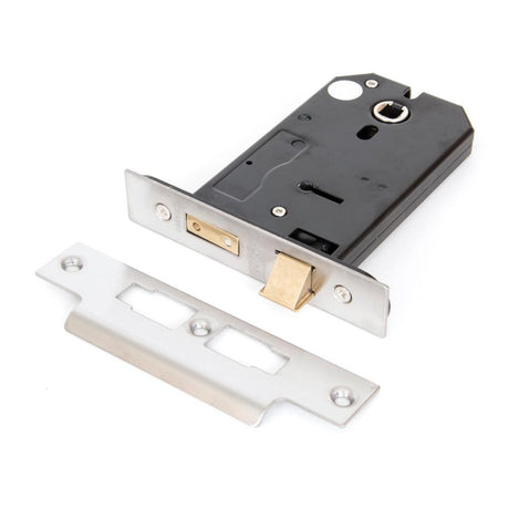 From The Anvil - SS 5" Horizontal 3 Lever Sash Lock | Sku. 91112 | Trade Door Handles.