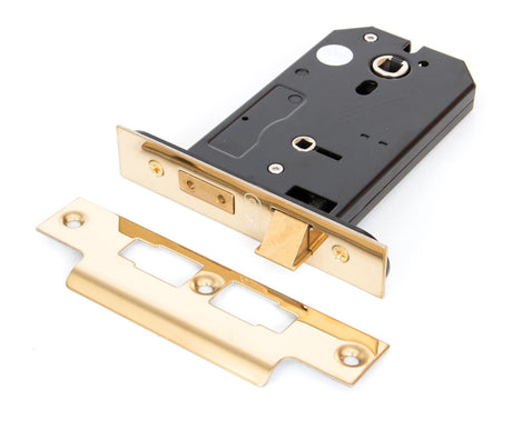 From The Anvil - PVD 5" Horizontal Bathroom Lock | Sku. 91114 | Trade Door Handles.