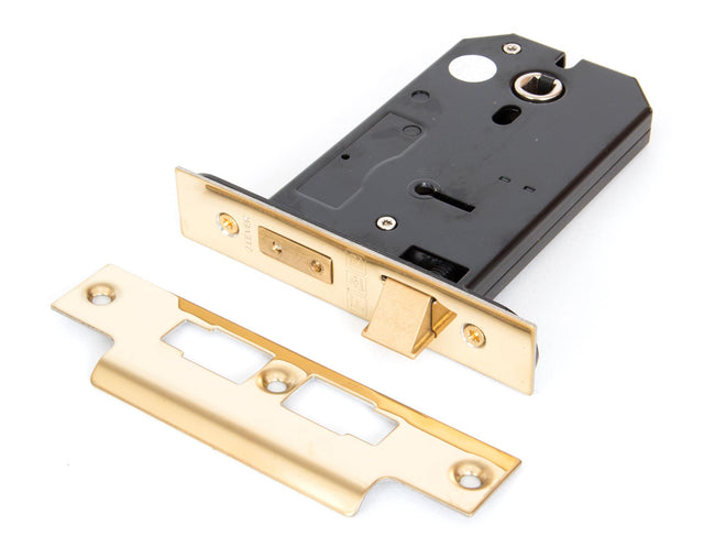 From The Anvil - PVD 5" Horizontal 3 Lever Sash Lock | Sku. 91115 | Trade Door Handles.