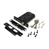 From The Anvil - Black 5" Horizontal 3 Lever Sash Lock | Sku. 91116 | Trade Door Handles.