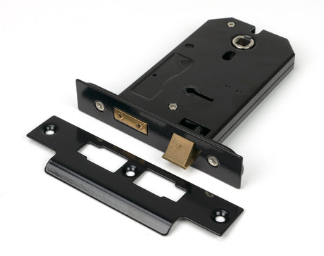 From The Anvil - Black 5" Horizontal 3 Lever Sash Lock | Sku. 91116 | Trade Door Handles.