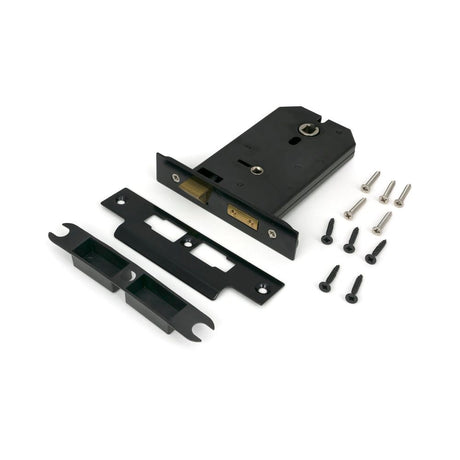 From The Anvil - Black 5" Horizontal Bathroom Lock | Sku. 91117 | Trade Door Handles.