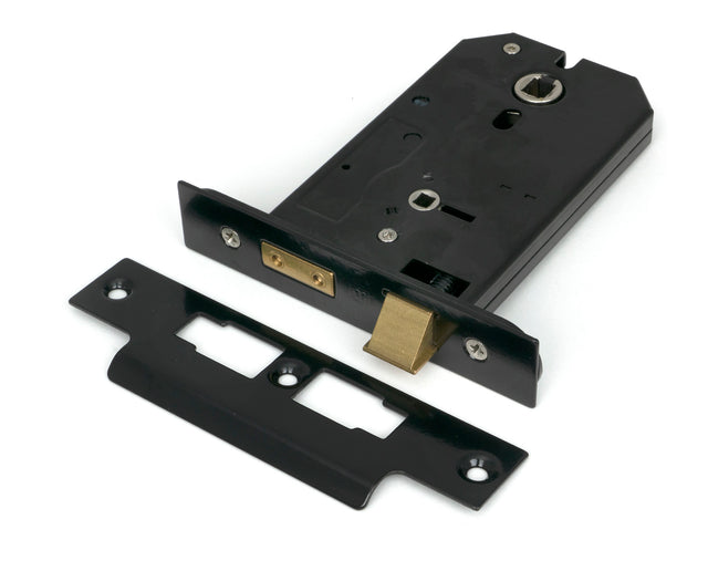 From The Anvil - Black 5" Horizontal Bathroom Lock | Sku. 91117 | Trade Door Handles.