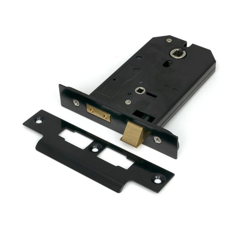 From The Anvil - Black 5" Horizontal Bathroom Lock | Sku. 91117 | Trade Door Handles.