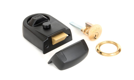 From The Anvil - Black Modern Case Night Latch | Sku. 91118 | Trade Door Handles.