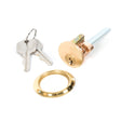 From The Anvil - Polished Brass Rim Cylinder KA | Sku. 91119 | Trade Door Handles.