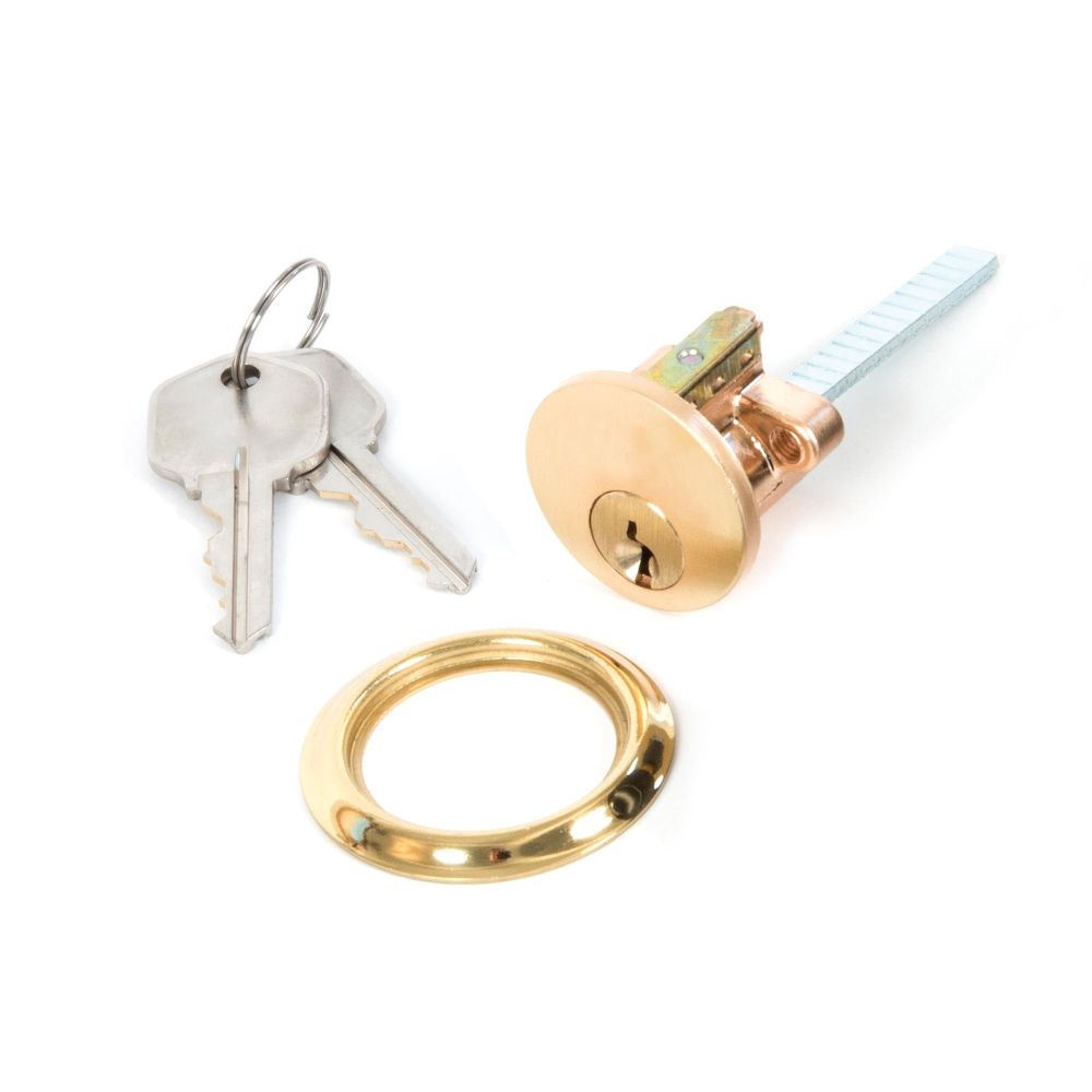 From The Anvil - Polished Brass Rim Cylinder KA | Sku. 91119 | Trade Door Handles.
