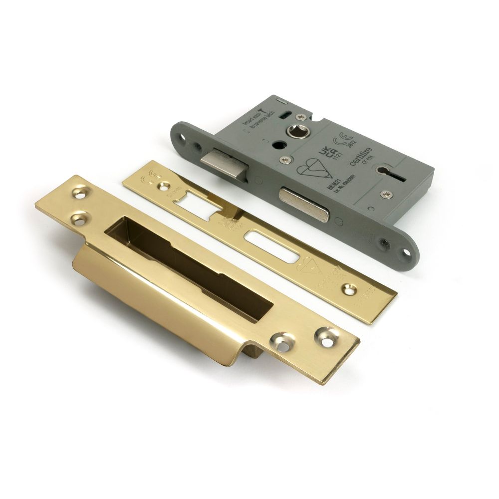 From The Anvil - PVD 21/2" 5 Lever BS Sash Lock | Sku. 91120 | Trade Door Handles.