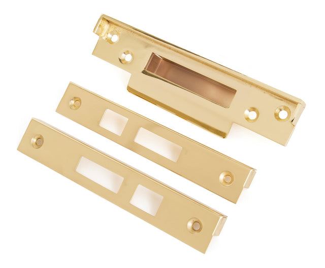 From The Anvil - Electro Brassed ½" Rebate Kit for Sash Lock | Sku. 91122 | Trade Door Handles.
