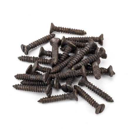 From The Anvil - Beeswax 8x1" Countersunk Screws (25) | Sku. 91143 | Trade Door Handles.