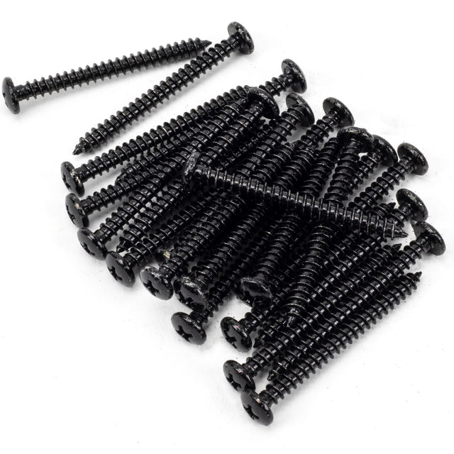From The Anvil - Black 10x2" Round Head Screws (25) | Sku. 91177 | Trade Door Handles.