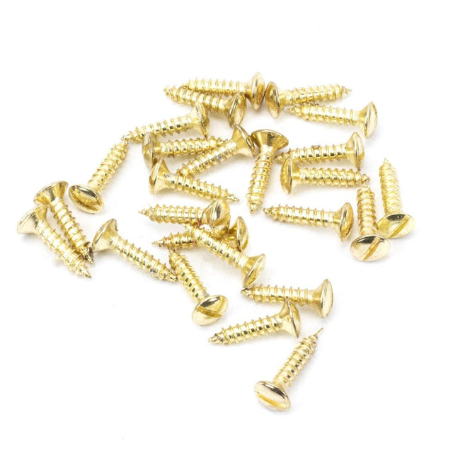 From The Anvil - Polished Brass SS 8xÃƒÆ’Ã†€™Ãƒ€ ‚¬„¢ÃƒÆ’¢‚¬Å¡¬Ãƒ€¦¡ÃƒÆ’Ã†€™€š¬Ã…¡ÃƒÆ’‚¬Å¡¾" Countersunk Raised Head Screws (25) | Sku. 91266 | Trade Door Handles.