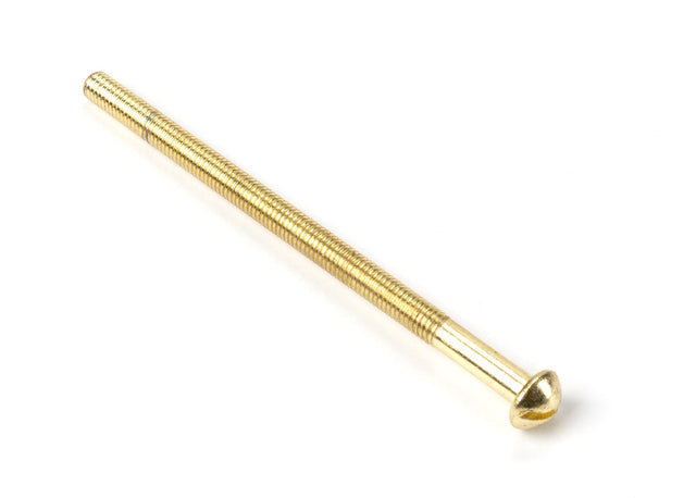 From The Anvil - Polished Brass M5 x 90mm Male Bolt (1) | Sku. 91270 | Trade Door Handles.