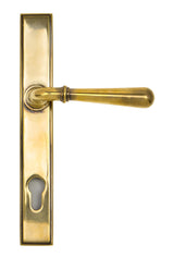 From The Anvil - Aged Brass Newbury Slimline Lever Espag. Lock Set | Sku. 91413 | Trade Door Handles.