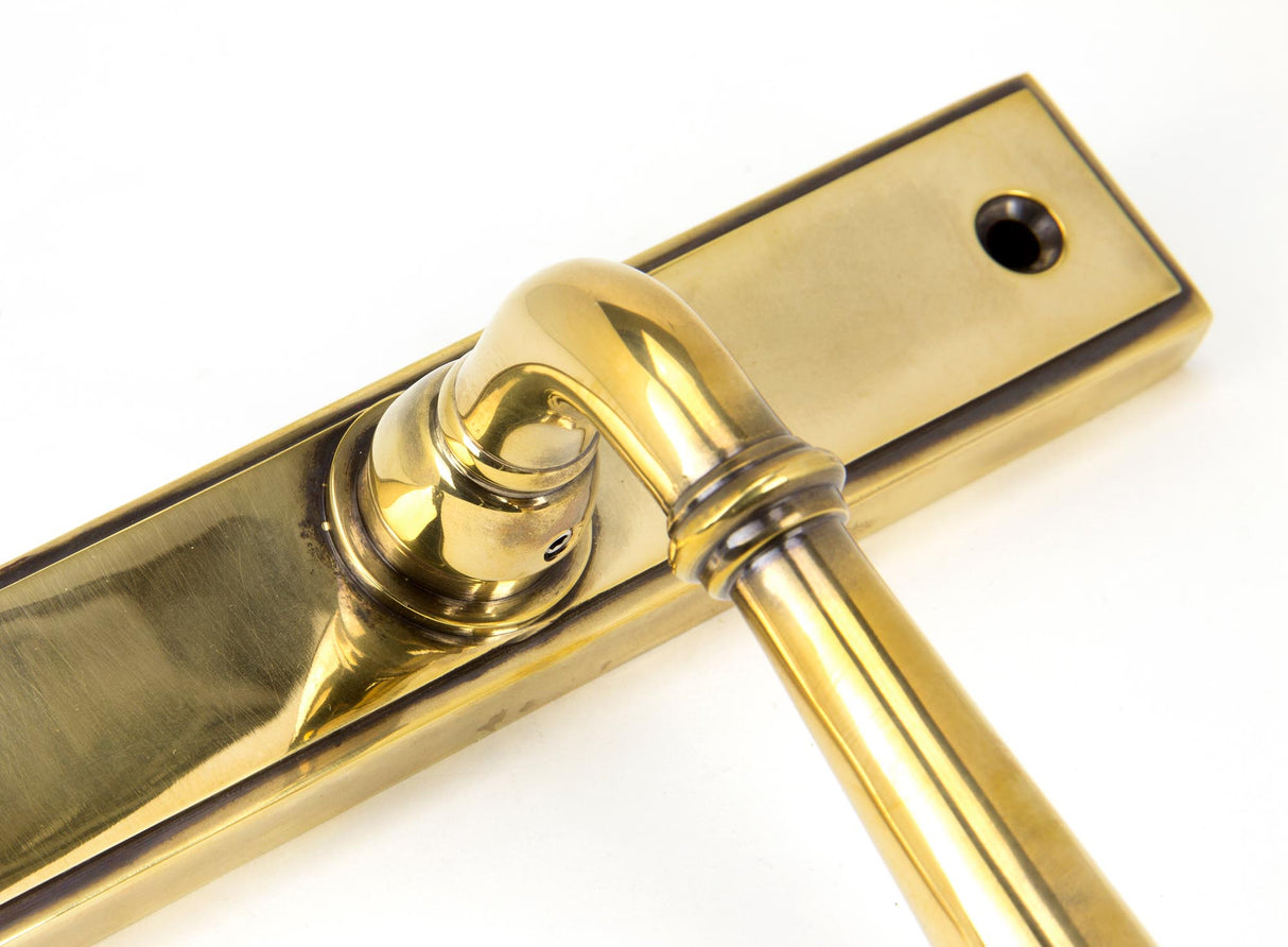 From The Anvil - Aged Brass Newbury Slimline Lever Espag. Lock Set | Sku. 91413 | Trade Door Handles.
