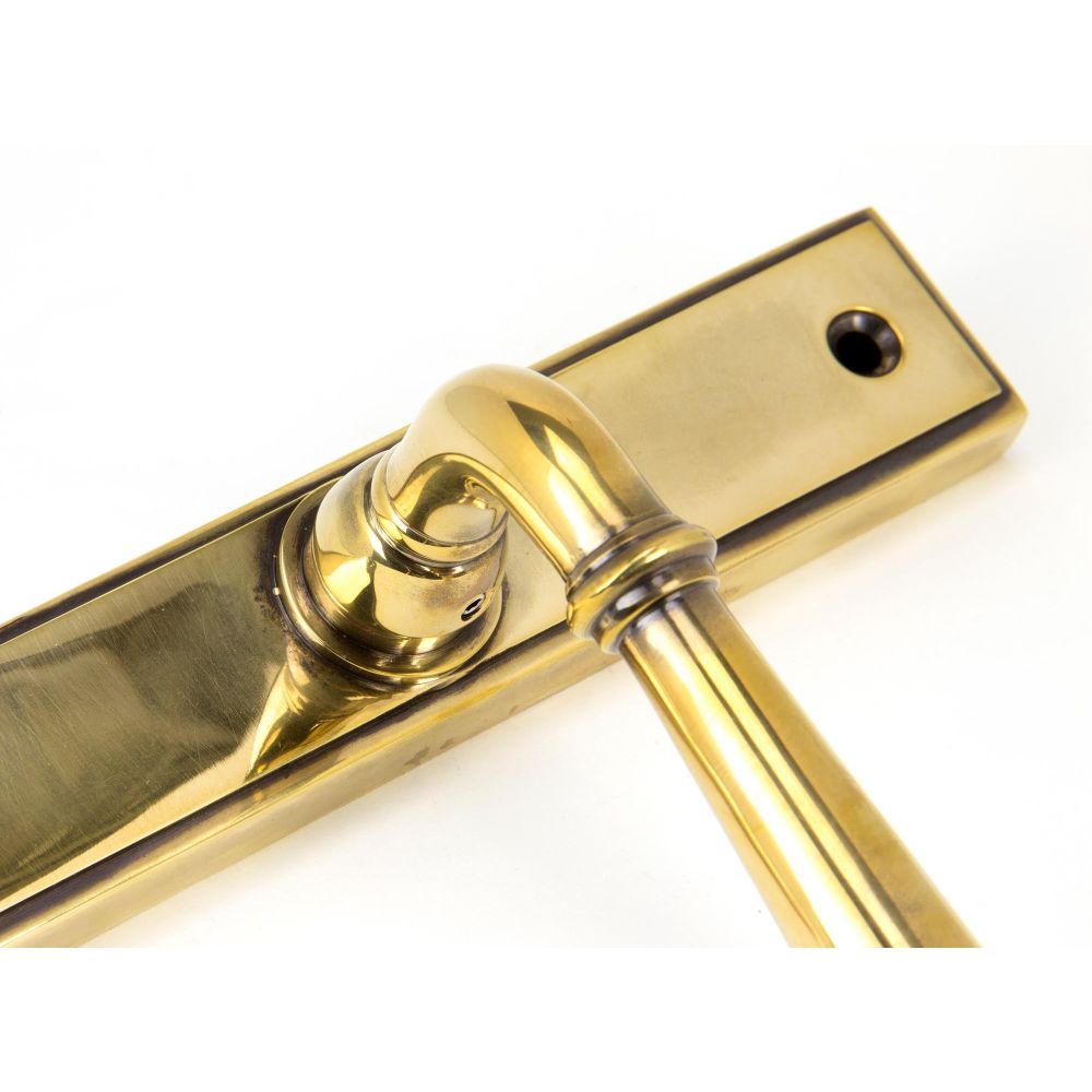 From The Anvil - Aged Brass Newbury Slimline Lever Espag. Lock Set | Sku. 91413 | Trade Door Handles.