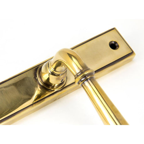 From The Anvil - Aged Brass Newbury Slimline Lever Espag. Lock Set | Sku. 91413 | Trade Door Handles.