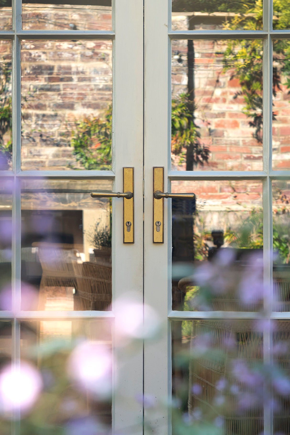 From The Anvil - Aged Brass Newbury Slimline Lever Espag. Lock Set | Sku. 91413 | Trade Door Handles.