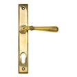 From The Anvil - Aged Brass Newbury Slimline Lever Espag. Lock Set | Sku. 91413 | Trade Door Handles.