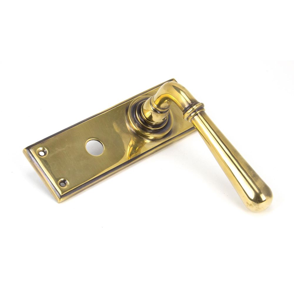 From The Anvil - Aged Brass Newbury Lever Bathroom Set | Sku. 91416 | Trade Door Handles.