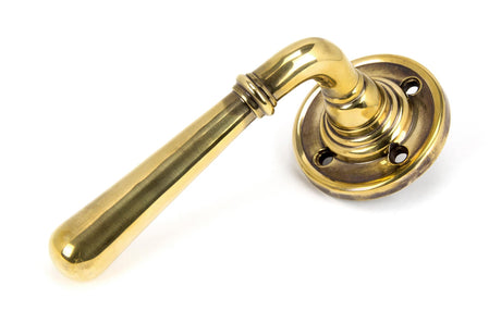 From The Anvil - Aged Brass Newbury Lever on Rose Set | Sku. 91418 | Trade Door Handles.