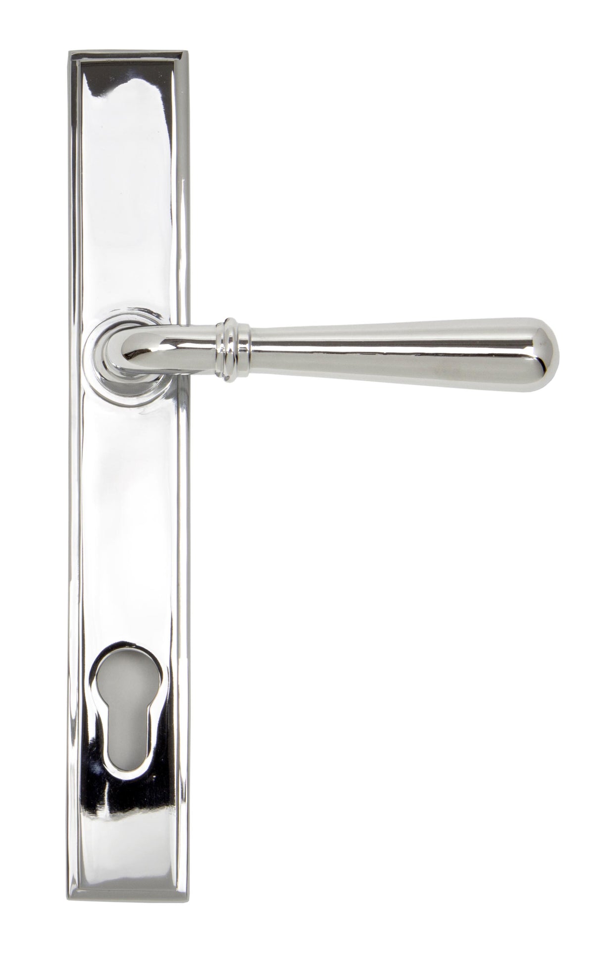 From The Anvil - Polished Chrome Newbury Slimline Lever Espag. Lock Set | Sku. 91420 | Trade Door Handles.