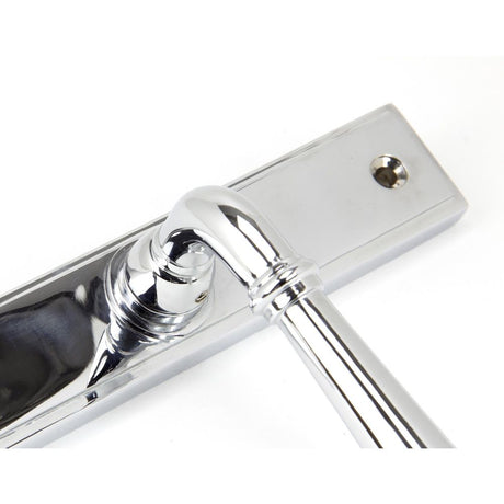 From The Anvil - Polished Chrome Newbury Slimline Lever Espag. Lock Set | Sku. 91420 | Trade Door Handles.