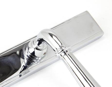 From The Anvil - Polished Chrome Newbury Slimline Lever Espag. Lock Set | Sku. 91420 | Trade Door Handles.