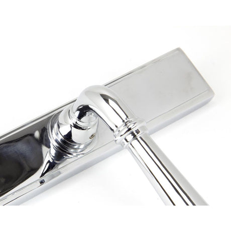 From The Anvil - Polished Chrome Newbury Slimline Lever Espag. Lock Set | Sku. 91420 | Trade Door Handles.