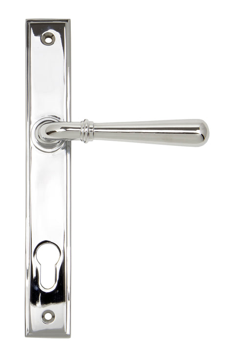 From The Anvil - Polished Chrome Newbury Slimline Lever Espag. Lock Set | Sku. 91420 | Trade Door Handles.