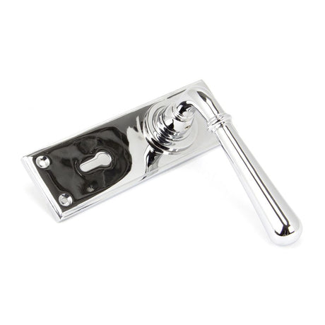 From The Anvil - Polished Chrome Newbury Lever Lock Set | Sku. 91421 | Trade Door Handles.