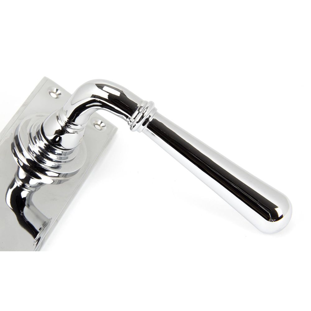 From The Anvil - Polished Chrome Newbury Lever Lock Set | Sku. 91421 | Trade Door Handles.