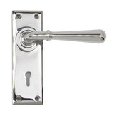 From The Anvil - Polished Chrome Newbury Lever Lock Set | Sku. 91421 | Trade Door Handles.