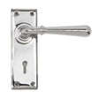 From The Anvil - Polished Chrome Newbury Lever Lock Set | Sku. 91421 | Trade Door Handles.