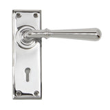 From The Anvil - Polished Chrome Newbury Lever Lock Set | Sku. 91421 | Trade Door Handles.
