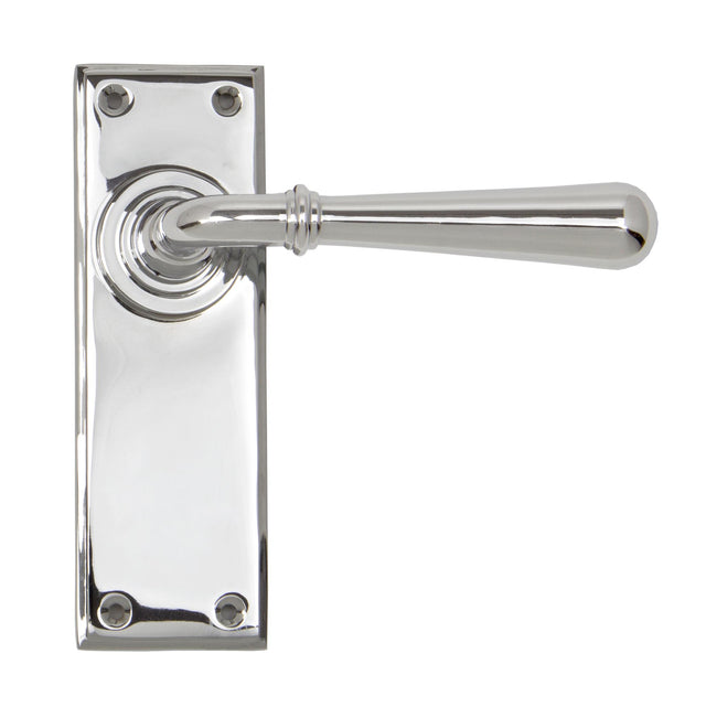 From The Anvil - Polished Chrome Newbury Lever Latch Set | Sku. 91422 | Trade Door Handles.