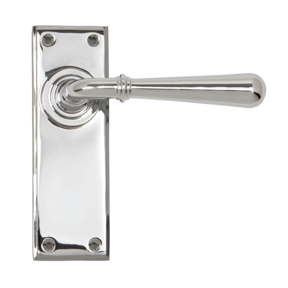 From The Anvil - Polished Chrome Newbury Lever Latch Set | Sku. 91422 | Trade Door Handles.