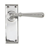 From The Anvil - Polished Chrome Newbury Lever Latch Set | Sku. 91422 | Trade Door Handles.
