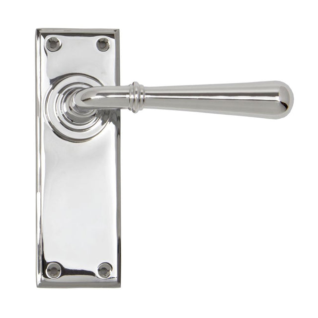 From The Anvil - Polished Chrome Newbury Lever Latch Set | Sku. 91422 | Trade Door Handles.