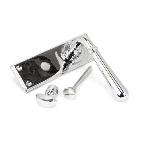 From The Anvil - Polished Chrome Newbury Lever Bathroom Set | Sku. 91423 | Trade Door Handles.