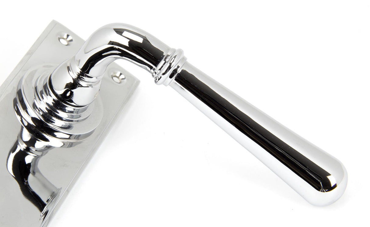 From The Anvil - Polished Chrome Newbury Lever Bathroom Set | Sku. 91423 | Trade Door Handles.