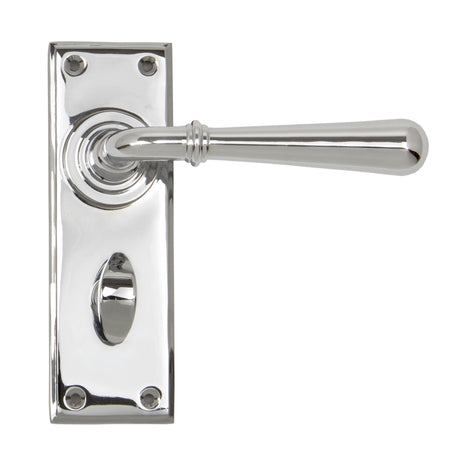 From The Anvil - Polished Chrome Newbury Lever Bathroom Set | Sku. 91423 | Trade Door Handles.