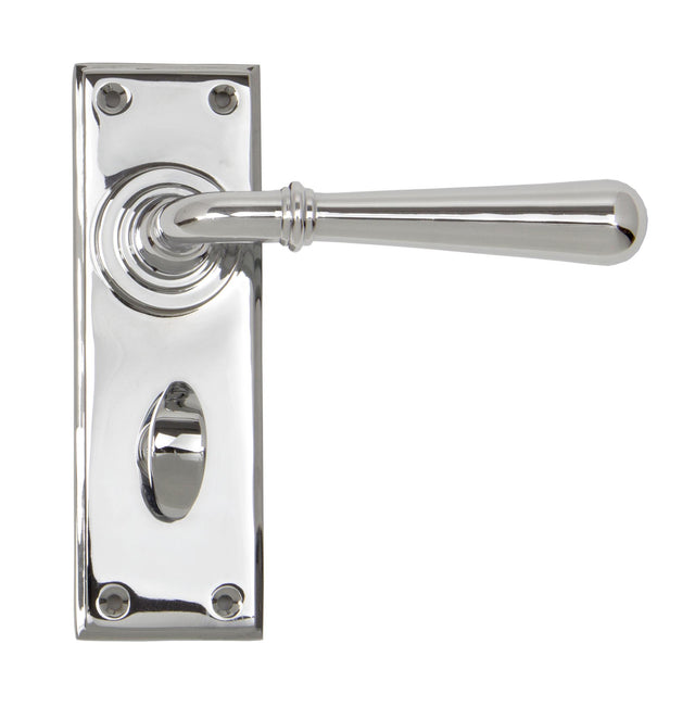 From The Anvil - Polished Chrome Newbury Lever Bathroom Set | Sku. 91423 | Trade Door Handles.