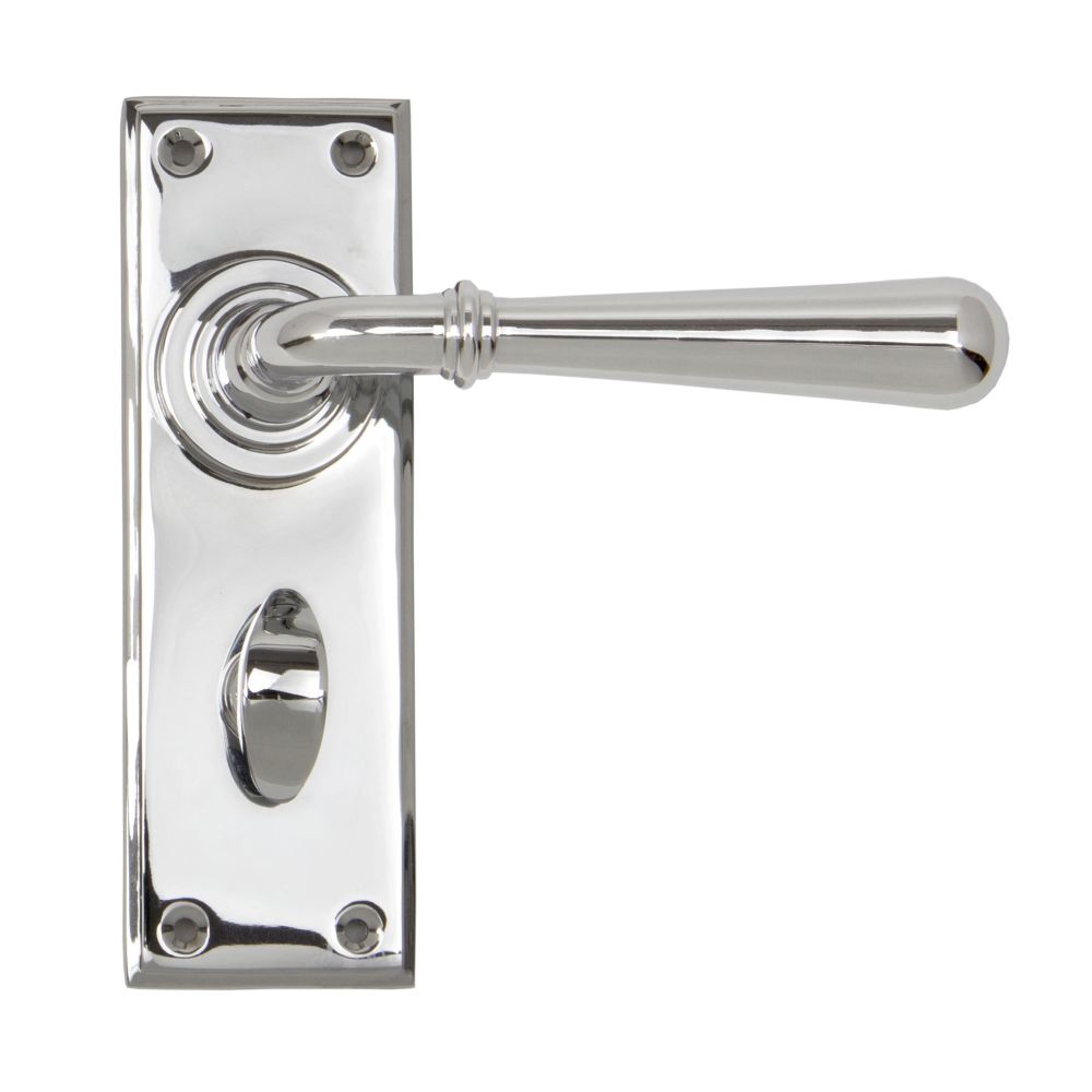 From The Anvil - Polished Chrome Newbury Lever Bathroom Set | Sku. 91423 | Trade Door Handles.