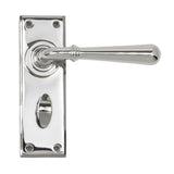 From The Anvil - Polished Chrome Newbury Lever Bathroom Set | Sku. 91423 | Trade Door Handles.