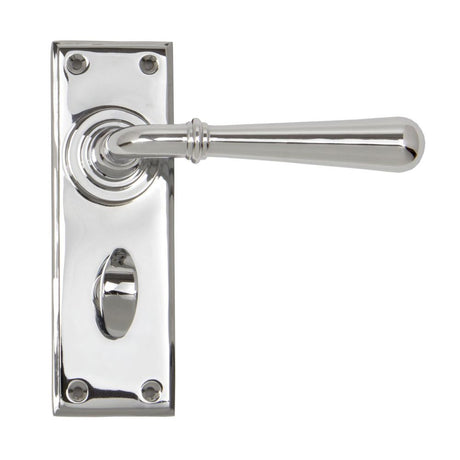 From The Anvil - Polished Chrome Newbury Lever Bathroom Set | Sku. 91423 | Trade Door Handles.