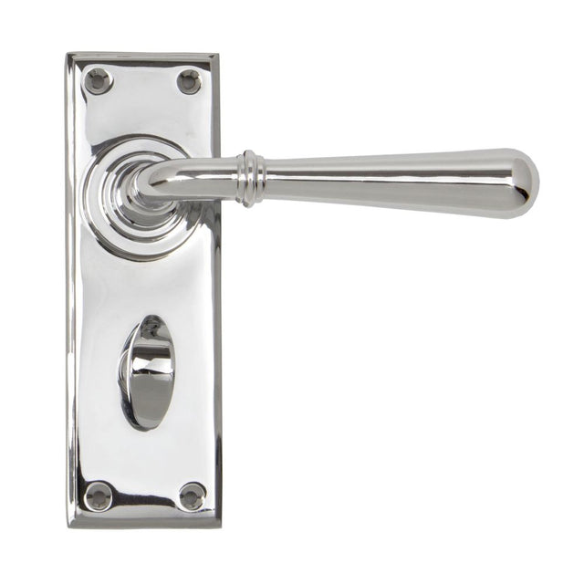 From The Anvil - Polished Chrome Newbury Lever Bathroom Set | Sku. 91423 | Trade Door Handles.