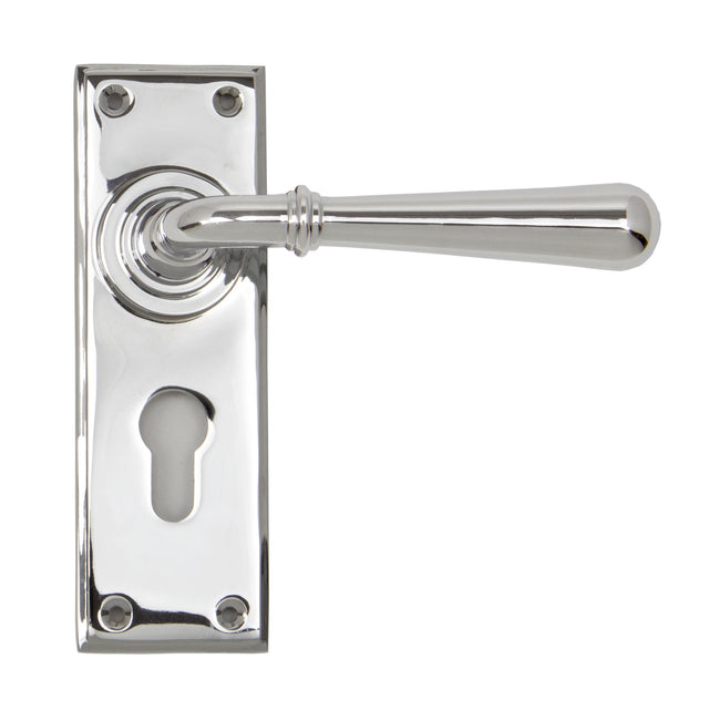 From The Anvil - Polished Chrome Newbury Lever Euro Lock Set | Sku. 91424 | Trade Door Handles.