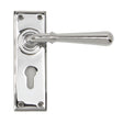 From The Anvil - Polished Chrome Newbury Lever Euro Lock Set | Sku. 91424 | Trade Door Handles.